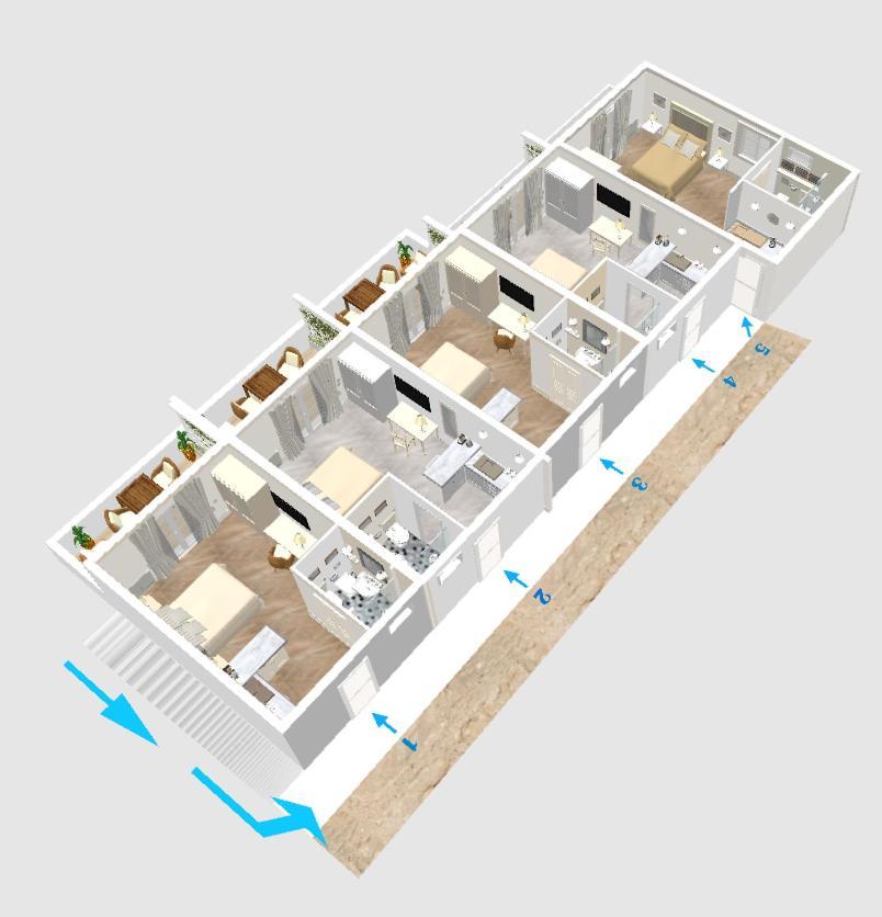 Maridea Casa Vacanza- Le Alcove Sul Mare Suites بونسا المظهر الخارجي الصورة